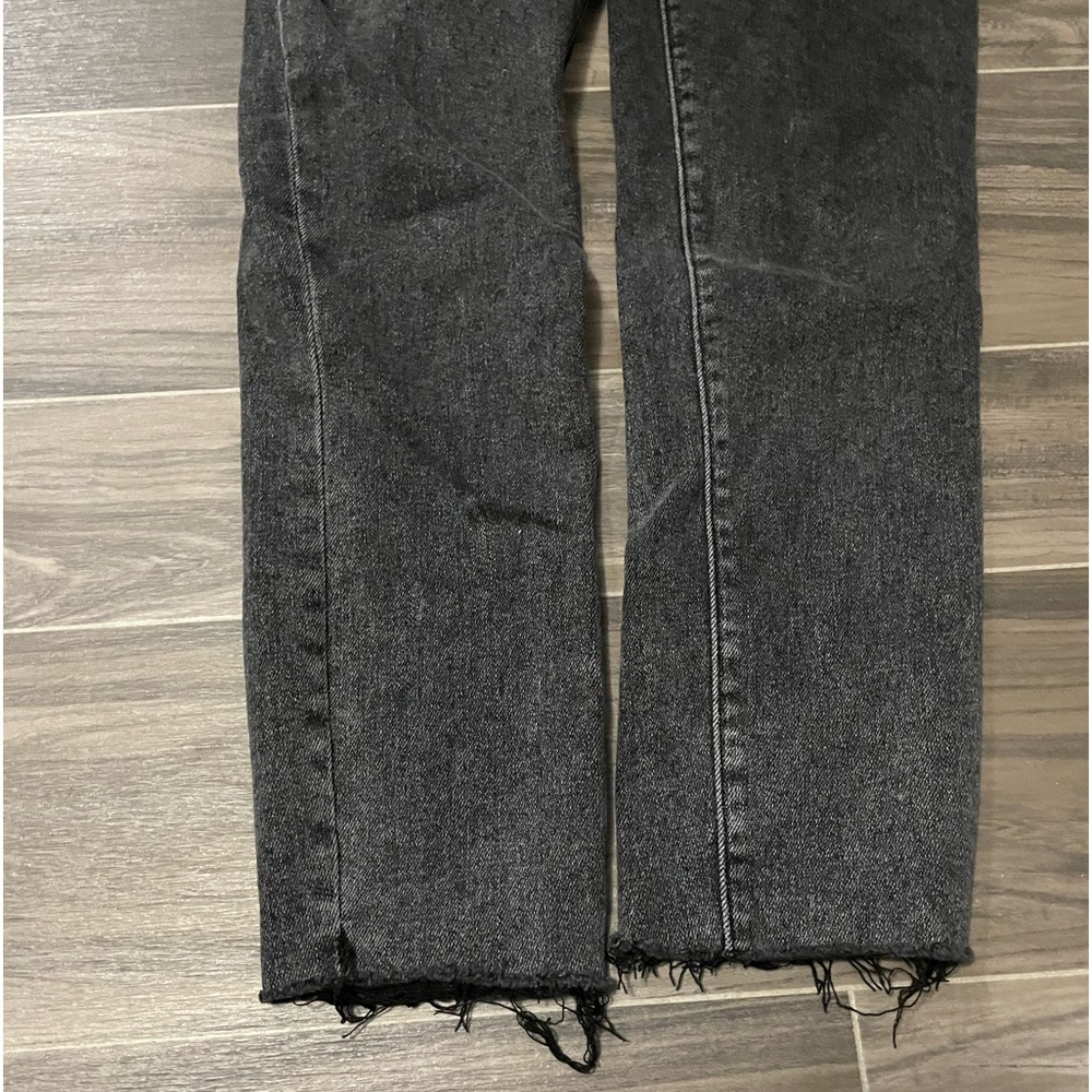 Dark wash black skinny jeans